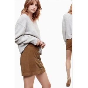 Aritzia Wilfred free Corduroy Mini Skirt. Small